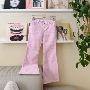 2000s GLO Pink Corduroy Flared Pants